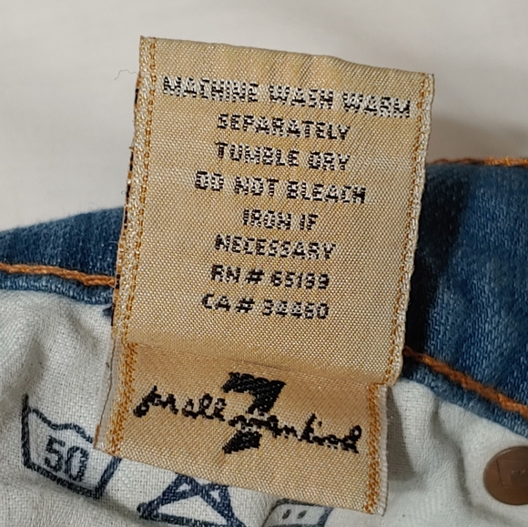 7 For All Mankind Women's Light Wash Bootcut Jeans 27 - Picture 8 of 10